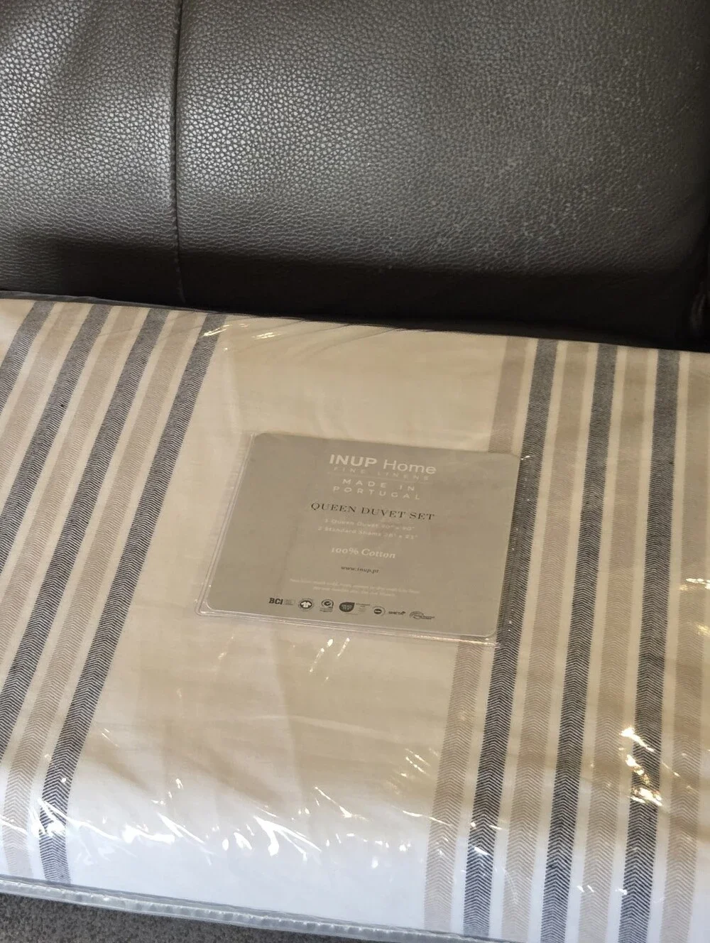 INUP Home 100% Cotton Duvet Cover Set Queen Duvet With 2 Shams